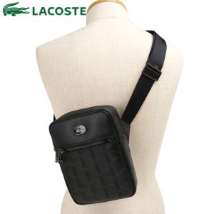 ラコステ LACOSTE モノグラムショルダーバッグ NH4486MR-000 FW25 メンズ・レディース 鞄 ショルダーバッグ ブラック 正規取扱店