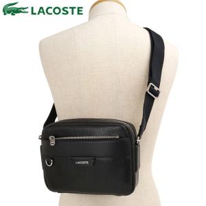 ラコステ LACOSTE オシアン レザーレポーターバッグ NH5048OI-000 FW25 メンズ・レディース 鞄 ショルダーバッグ ブラック 正規取扱店