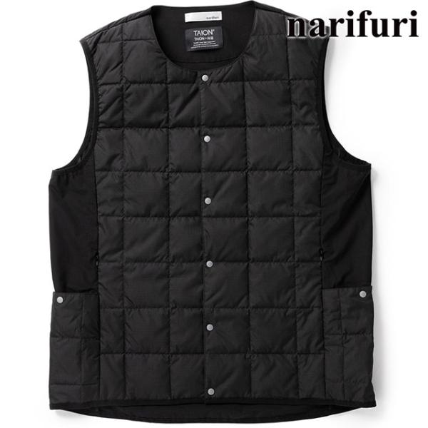 ナリフリ narifuri TAION サイドポケットインナーダウンベスト NFTA-09 FW25...