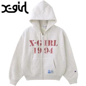 X-girl（エックスガール） チャンピオン リバースウィーブ ジップ