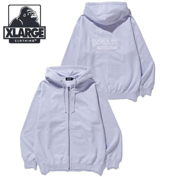 エクストララージ XLARGE ジップアップ フーデッドスウェットシャツ 101254012009 ...