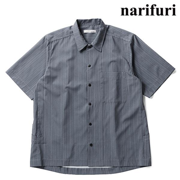 ナリフリ narifuri メンズ メッシュ半袖シャツ NF4062-013 メッシュ半袖シャツ ト...