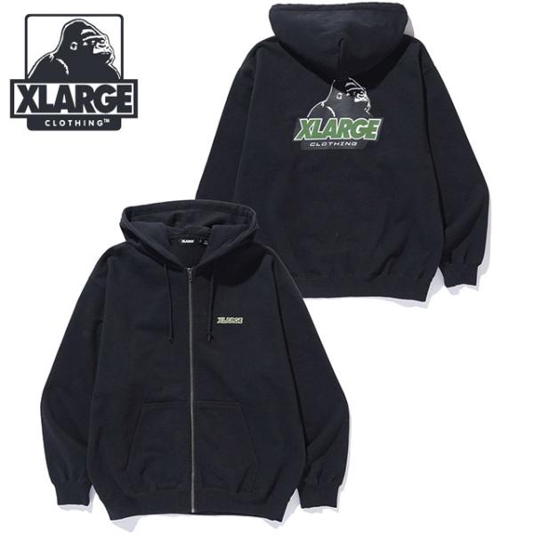 エクストララージ XLARGE メンズ オールドOG ジップ フーデッド スウェットシャツ [101...