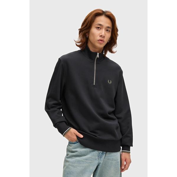 フレッドペリー FRED PERRY メンズ ハーフジップ スウェットシャツ M3574-W54 H...