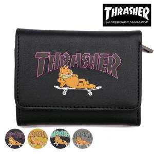 コラボ スラッシャー × ガーフィールド THRASHER × GARFIELD 三つ折り財布 A GA-TH2109A FW22 メンズ・レディース ウォレット｜mischiefstyle