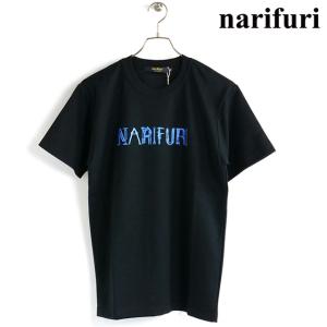 ナリフリ narifuri メンズ クイックドライTシャツ NF1150 SS23 トップス 半袖 クルーネック BLACK｜mischiefstyle