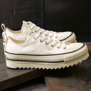 コンバース CONVERSE レディース スニーカー オールスター シャークソール ローカット 31311042 SS24 ALL STAR SHARKSOLE OX 靴 厚底 WHITE