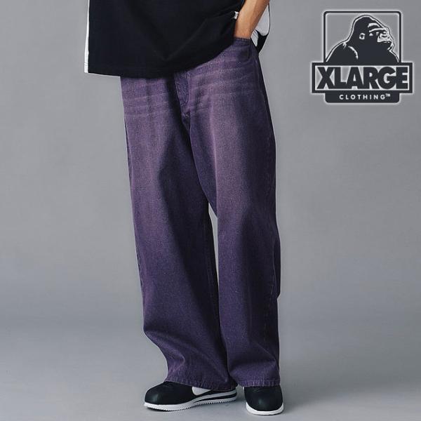 エクストララージ XLARGE メンズ バギーデニムパンツ 101242031001 SU24 BA...