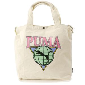 プーマ PUMA 14L 帆布トートバッグ COTTON J20302 SS24 メンズ・レディース 鞄 ショルダーバッグ ワンショルダー 2WAY WHITE｜SHOETIME