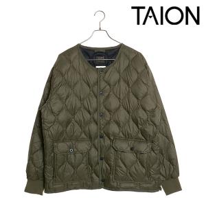 TAION（タイオン） クルーネックボタンダウンジャケット TAION-104