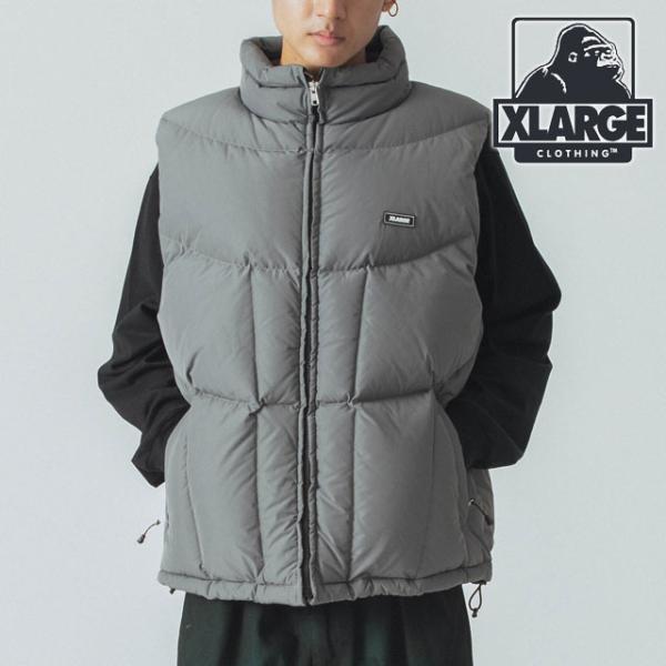 エクストララージ XLARGE パネルド ダウンベスト 101244021010WINTER PAN...