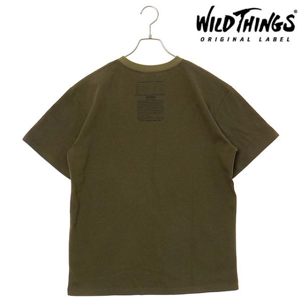 ワイルドシングス WILD THINGS アーミータグ プリントTシャツ WT25054KB SS2...