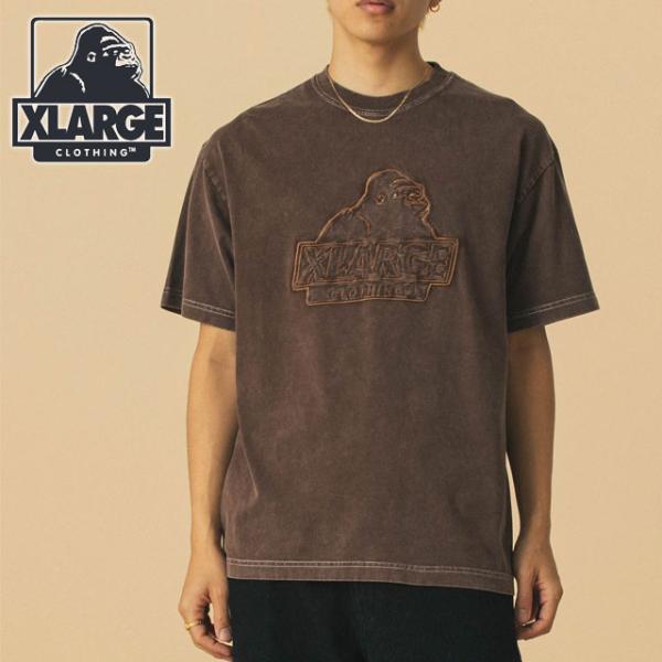 エクストララージ XLARGE ケミカルウォッシュ スランテッド OG ショートスリーブTシャツ 1...
