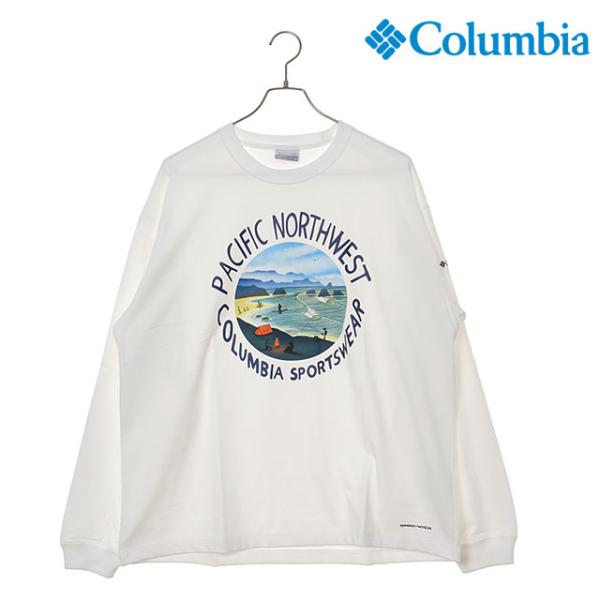 コロンビア Columbia レイクトゥアベニューグラフィックロングスリーブTシャツ PM0529-...