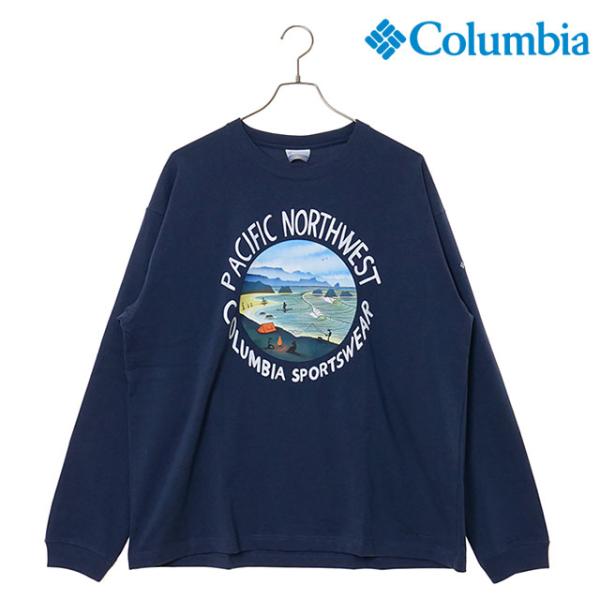 コロンビア Columbia レイクトゥアベニューグラフィックロングスリーブTシャツ PM0529-...