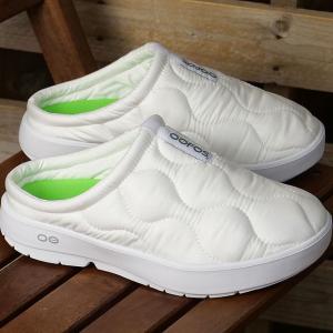 6か月保証 ウーフォス OOFOS リカバリーサンダル ウィメンズ ウークージー サーモ ミュール 2000860099252 FW25 Women's OOcOOzie Thermo Mule White 正規取扱店