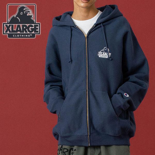 エクストララージ XLARGE チャンピオン リバースウィーブ ジップアップフーデッド スウェットシ...