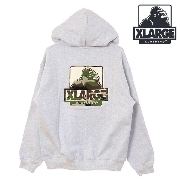 エクストララージ XLARGE メンズ OGボックス ジップアップフーデッド スウェットシャツ 10...