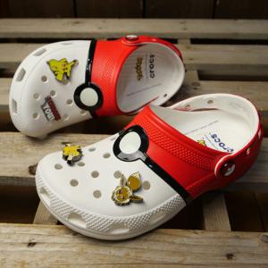 クロックス crocs サンダル キッズ ポケモン ポケボール クラシック クロッグ [213596-90H FW26] Pokemon Poke Ball Classic Clog コラボ マルチ 正規取扱店