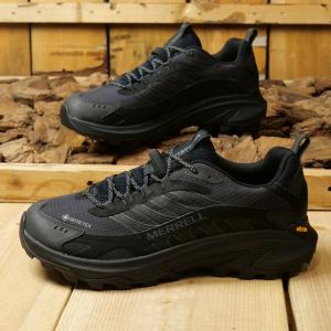 メレル MERRELL メンズ モアブ スピード2 ゴアテックス J037513 SS24 M MOAB SPEED 2 GORE-TEX 靴 透湿防水 ビブラムソール BLACK｜mischiefstyle