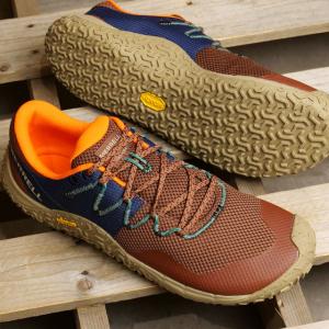 メレル MERRELL メンズ スニーカー トレイル グローブ7 J068137 SS24 M TRAIL GLOVE 7 靴 ビブラムソール ベアフットシューズ NUTSHELL DAZZLE｜mischiefstyle