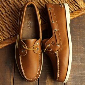 スペリートップサイダー SPERRY TOP-SIDER メンズ デッキシューズ エーオー ツーアイ ワイド 0532002 (W) SS24 A O 2-EYE (W) 靴 定番 TAN｜mischiefstyle