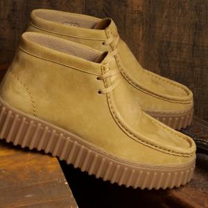 クラークス Clarks トールヒル モス 26179359 FW24 W Torhill Moss レディース 靴 女性用 ヌバック シューズ モカシンブーツ 厚底 Light-Tan-Nubuck 正規取扱店