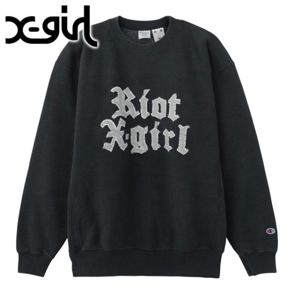 エックスガール X-girl チャンピオン リバースウィーブ スウェットトップ 1052540120...