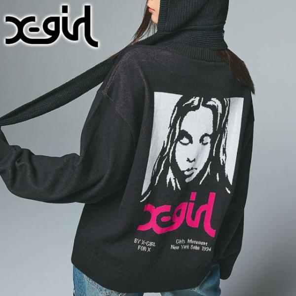 エックスガール X-girl ジャガードニットトップ 105254015015 FW25 FACE ...