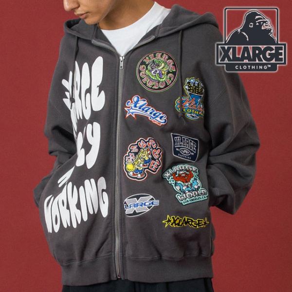 エクストララージ XLARGE フーデッドスウェット 101254012004 FW25 MULTI...