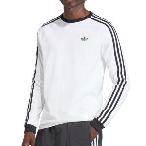 アディダス オリジナルス adidas Originals メンズ スリーストライプス ロングスリーブティー MCE70 KE3545 SS26 トップス 長袖 白 ホワイト 正規取扱店｜SHOETIME
