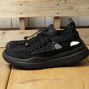 キーン KEEN スニーカーサンダル メンズ ユニーク ダブルケー 1030271 SS26 タウン トラベル シューズ ブラック BLACK BLACK 正規取扱店