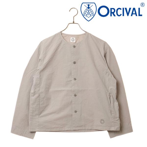 オーシバル ORCIVAL カラーレス シャツ OR-B0421-OOM FW25 COLLARLE...
