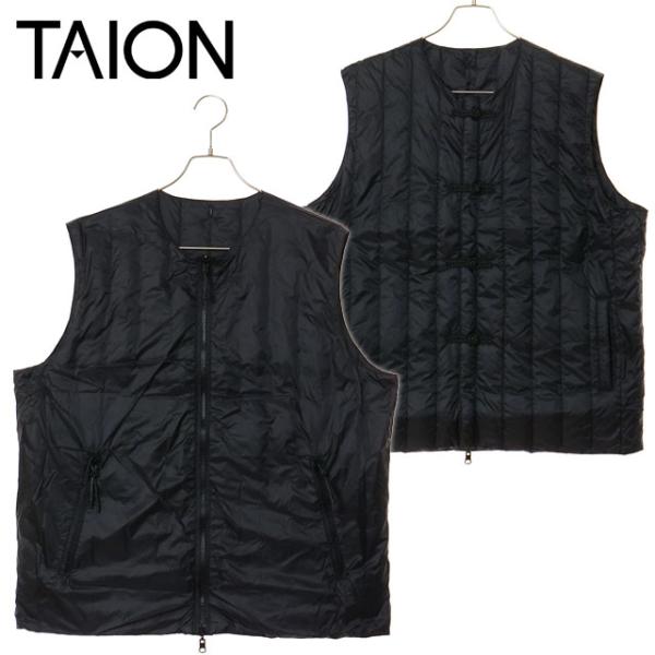 タイオン TAION リバーシブルチャイナボタンインナーダウンベスト TAION-V01JS FW2...
