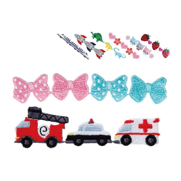 連続ワッペン アイロン 「お気に入りシリーズ／清原（KIYOHARA）」入園 入学 男の子 女の子 ...