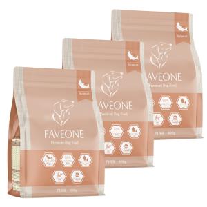 【公式】＜3個セット＞ フェイヴワン FAVEONE ドッグフード 全犬種用 サーモン 高タンパク グルテンフリー グレインフリー 関節ケア 鶏肉アレルギー【送料無料】
