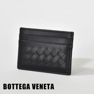 ボッテガヴェネタ カードケース パスケース 名刺入れ ID 551811 V465Y  BOTTEGA VENETA 薄型 コンパクト ブラック系 黒 シンプル おしゃれ 大人 メンズ｜mishshop