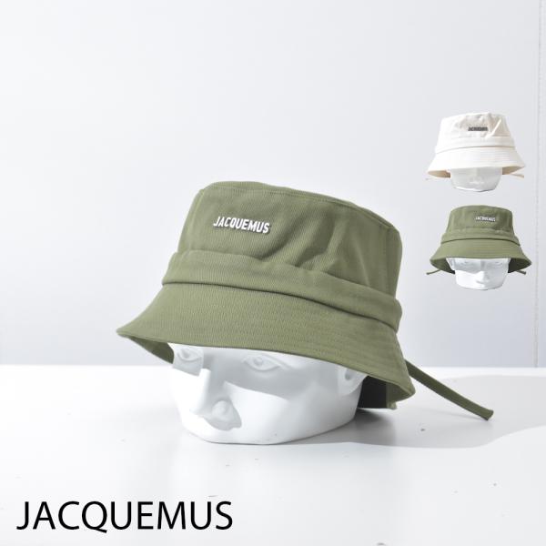 JACQUEMUS 帽子 バケットハット レディース カーキ 緑 ホワイト 白 ブランド ロゴ コッ...