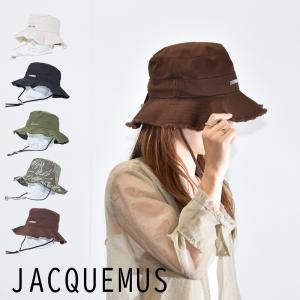 JACQUEMUS 帽子 バケットハット レディース ブラック 黒 カーキ 緑 ホワイト 白 ブランド ロゴ バケハ ジャックムス 213AC002