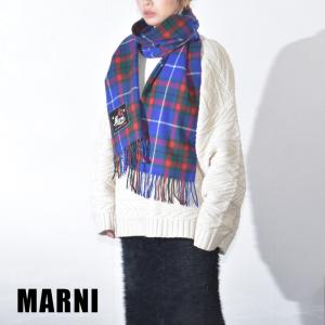 MARNI マルニ Double Check Wool Scarf ダブルチェック ウール