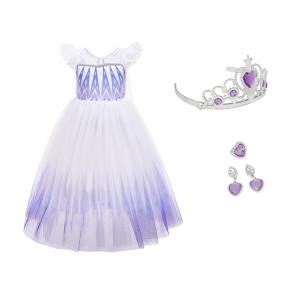 子供 コスチュームドレス エルサ アナ キッズ プリンセスドレス