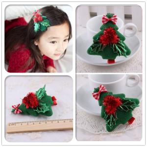 子供 ヘアアクセサリー クリスマス サンタ クリスマスツリー