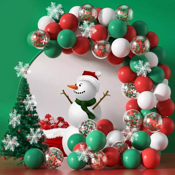 クリスマス 飾り 風船 バルーンセット 豪華100ピース以上  室内装飾 クリスマスパーティー サン...