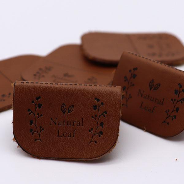 ( ラベル )　Natural Leaf フェイクレザーラベル【 商用利用可 】