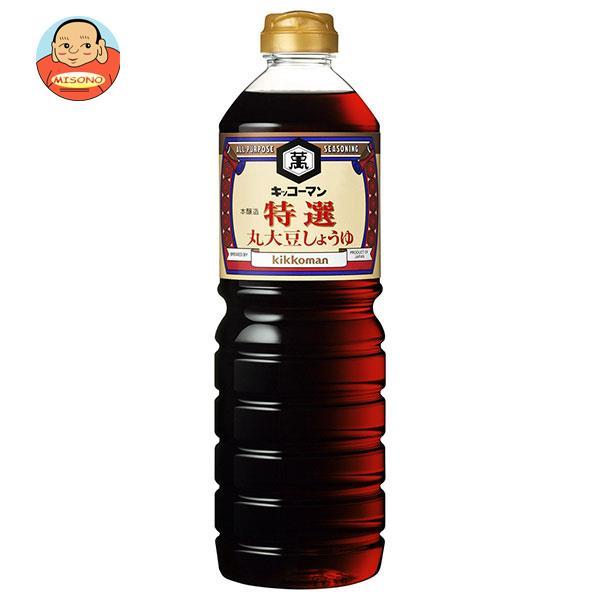 キッコーマン 特選 丸大豆しょうゆ 1Lペットボトル×6本入｜ 送料別