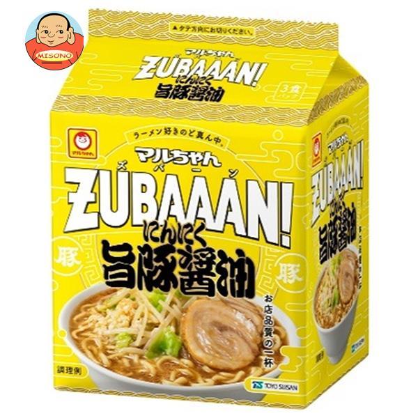 東洋水産 マルちゃんZUBAAAN！ にんにく旨豚醤油 3食パック×9個入