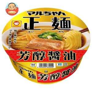 送料無料 東洋水産 マルちゃん正麺 カップ 芳醇こく醤油 111g×12食入