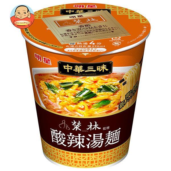 明星食品 中華三昧タテ型 榮林 酸辣湯麺(スーラータンメン) 64g×12個入