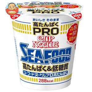 日清食品 カップヌードルPRO 高たんぱく&低糖質 シーフードヌードル 78g×12個入｜味園サポート ヤフー店