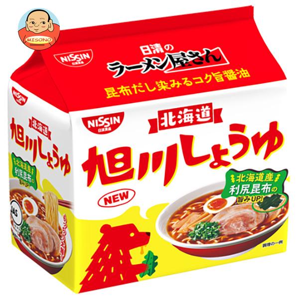 日清食品 日清のラーメン屋さん 旭川しょうゆ 5食パック×6個入｜ 送料別